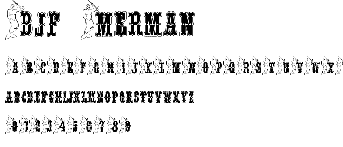 BJF Merman font